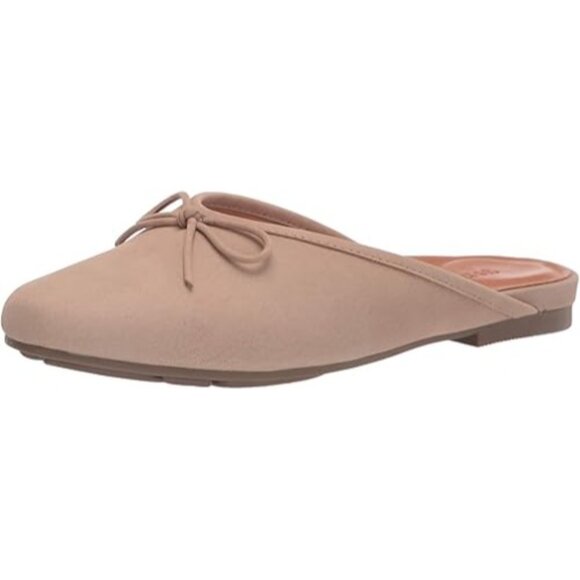Gentle Souls by Kenneth Cole Women's Eugene Bow Slide Mules Flats Mushroom 6.5M - Picture 1 of 8